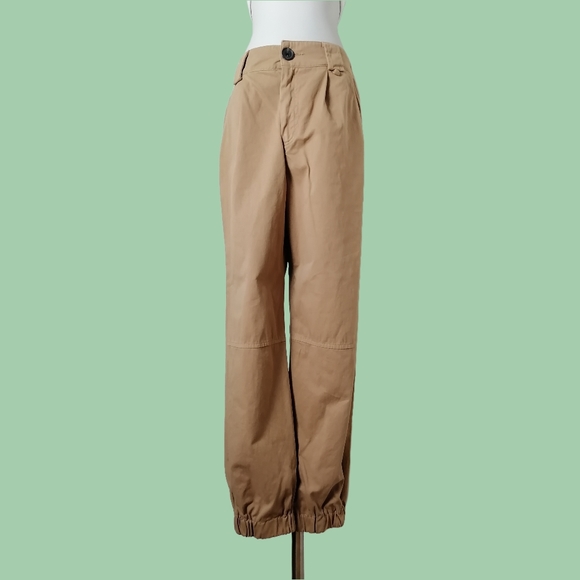 🦊 vintage khaki high-rise casual pants by stradivarius - Picture 3 of 6